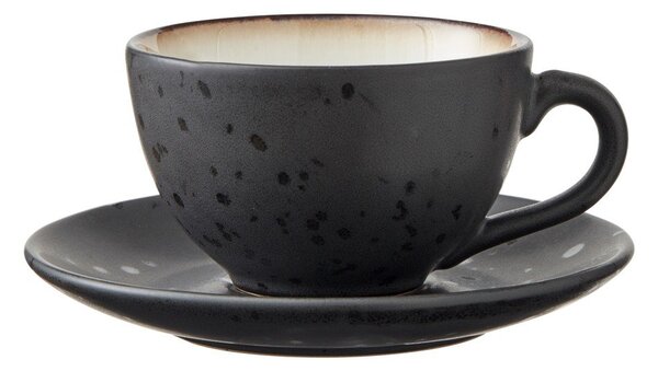 Czarne filiżanki zestaw 4 szt. ceramiczne 240 ml Gastro Black/Mix – Bitz