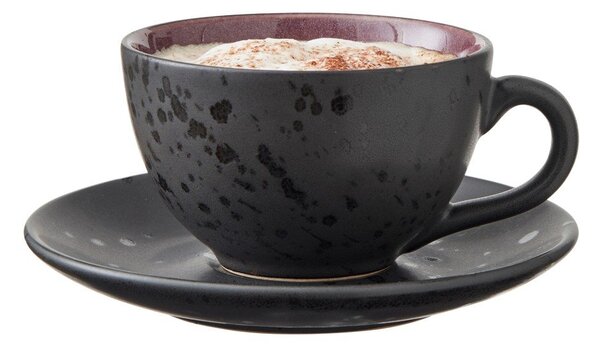 Czarne filiżanki zestaw 4 szt. ceramiczne 240 ml Gastro Black/Mix – Bitz