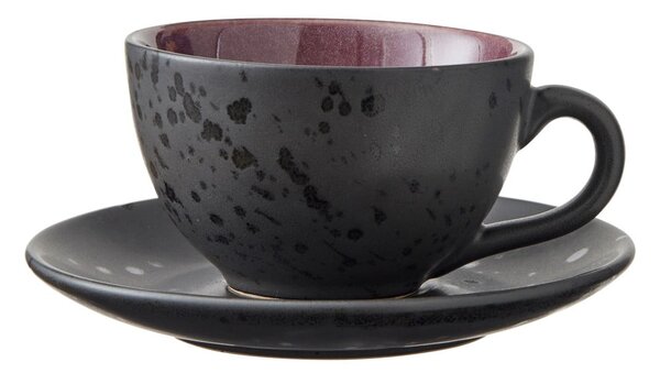 Czarne filiżanki zestaw 4 szt. ceramiczne 240 ml Gastro Black/Mix – Bitz