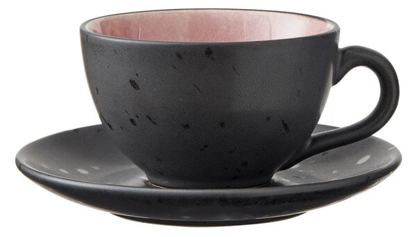 Czarne filiżanki zestaw 4 szt. ceramiczne 240 ml Gastro Black/Mix – Bitz