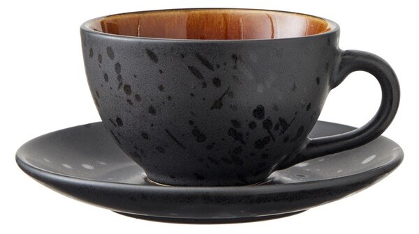Czarne filiżanki zestaw 4 szt. ceramiczne 240 ml Gastro Black/Mix – Bitz