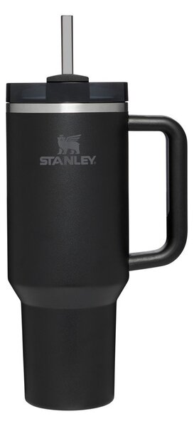 Czarny termos ze słomką ze stali nierdzewnej 1,18 l Quencher H2.0 FlowState Tumbler Black – Stanley