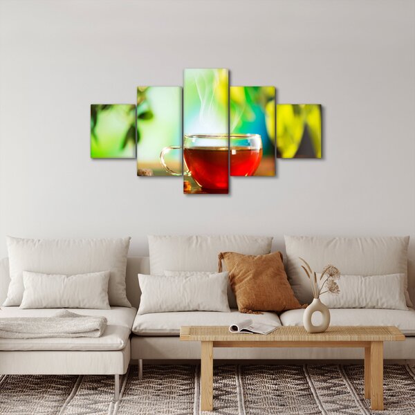 Obraz - Martwa natura z herbatą (125x70 cm)