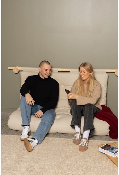 Zielona rozkładana sofa 135 cm Hooked – Karup Design