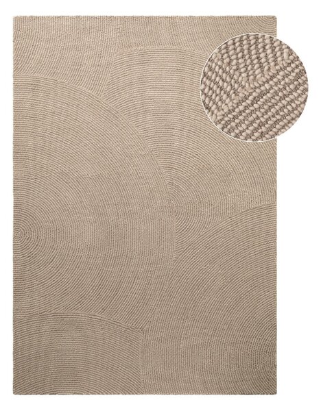 Beżowy wełniany dywan tkany ręcznie 200x300 cm Calmio – Hanse Home
