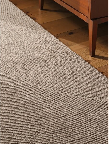 Beżowy wełniany chodnik tkany ręcznie 80x200 cm Calmio – Hanse Home