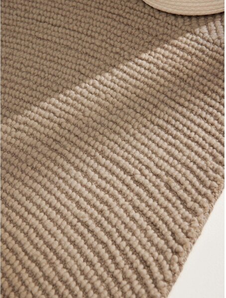 Beżowy wełniany chodnik tkany ręcznie 80x200 cm Calmio – Hanse Home
