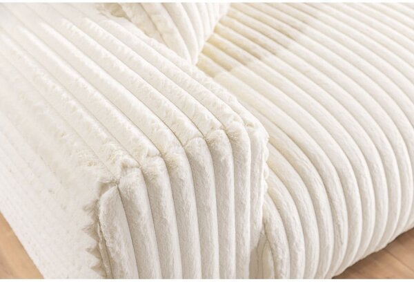 Kremowa sztruksowa sofa 178 cm Justin – Ropez