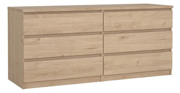 Komoda w dekorze dębu w naturalnym kolorze 154x70x50 cm Naia – Tvilum