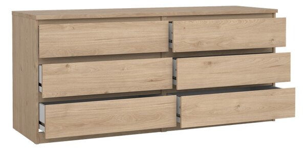 Komoda w dekorze dębu w naturalnym kolorze 154x70x50 cm Naia – Tvilum
