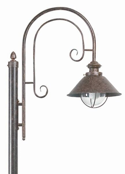 FARO BARCELONA Ogromna latarnia Nautica 1-punktowa NAUTICA, brązowy / rdzawy, metal, antyczny