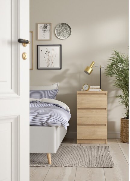 Komoda w dekorze dębu w naturalnym kolorze 40x70x50 cm Naia – Tvilum