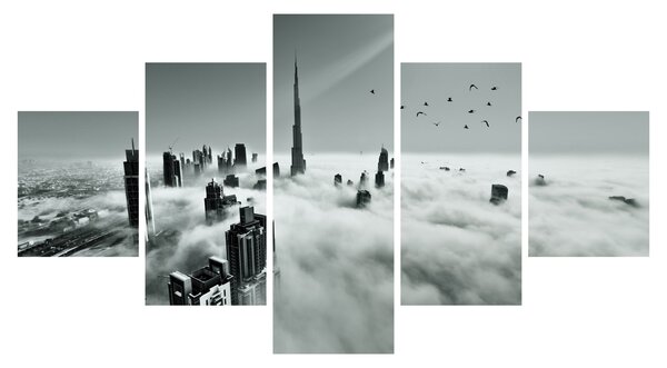 Obraz - Wieżowce w Dubaju (125x70 cm)