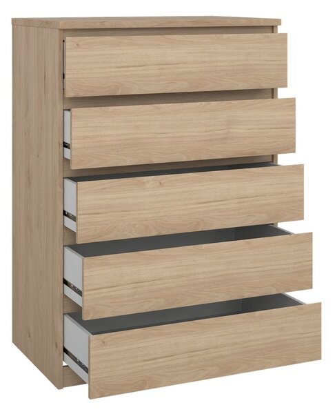 Komoda w dekorze dębu w naturalnym kolorze 77x111x50 cm Naia – Tvilum