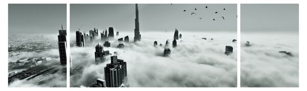 Obraz - Wieżowce w Dubaju (170x50 cm)