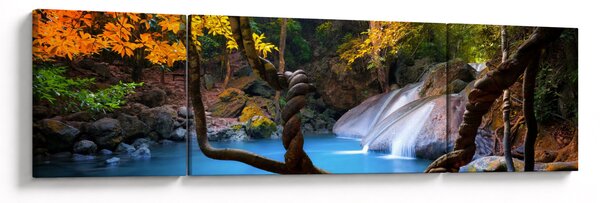 Obraz - Wodospady w Azji (170x50 cm)