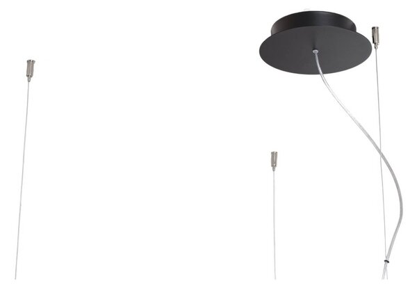 Lampa wisząca Rio 78 SOLLUX LIGHTING, czarny, kuchnia, aluminium, nowoczesny