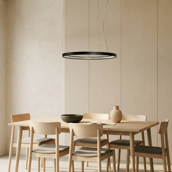 Lampa wisząca Rio 78 SOLLUX LIGHTING, czarny, kuchnia, aluminium, nowoczesny