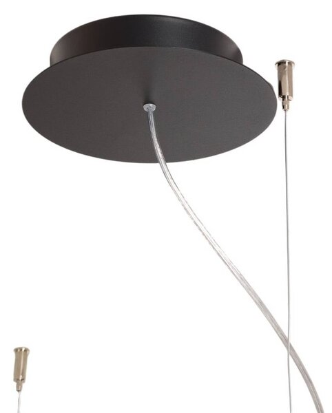 Lampa wisząca Rio 78 SOLLUX LIGHTING, czarny, kuchnia, aluminium, nowoczesny