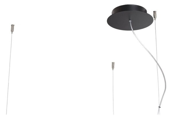 Lampa wisząca Rio 110 SOLLUX LIGHTING, czarny, kuchnia, aluminium, nowoczesny
