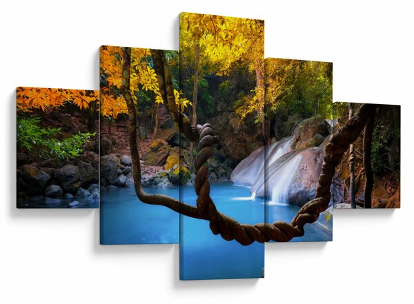 Obraz - Wodospady w Azji (125x70 cm)