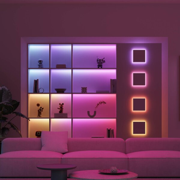 Calex Smart Taśma LED, długość 10 m, CCT, RGB, WLAN Striplight, możliwość ściemniania, biały / opal, salon / jadalnia, tworzywo sztuczne, nowoczesny