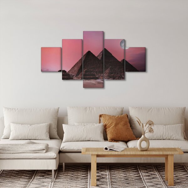 Obraz - Piramidy w Gizie, Egipt (125x70 cm)