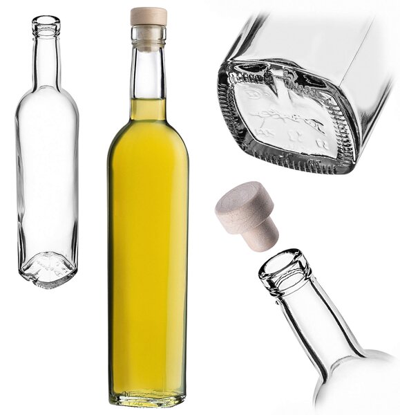 Butelka z korkiem Lataro 0,5L z korkiem fi18.5