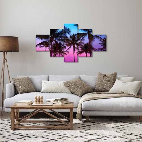 Obraz - Palmy w Miami (125x70 cm)