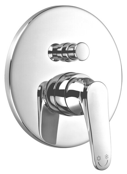 Bateria wannowa podtynkowa OMNIRES Art Deco AD5135 Chrom