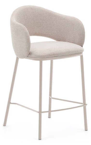 Kremowy hoker (wysokość siedziska 65 cm) Maina – Kave Home
