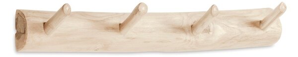 Wieszak ścienny z litego drewna tekowego w naturalnym kolorze 63 cm Gaillech – Kave Home