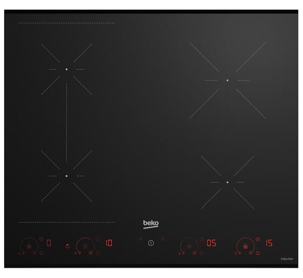 Płyta indukcyjna BEKO HII64822SUFT Slim łączenie pól - IndyFlex PowerManagement 60cm Czarny