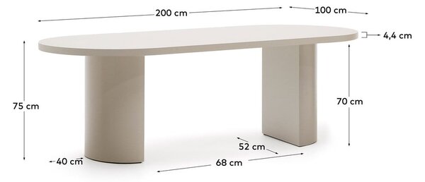 Stół 100x200 cm Nealy – Kave Home
