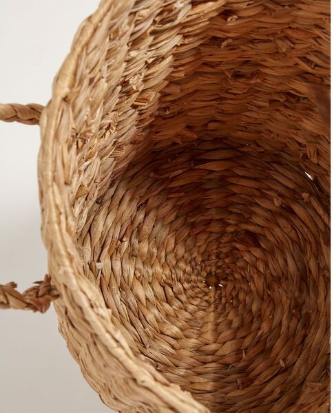 Kosz na pranie z hiacyntu wodnego w naturalnym kolorze Yessira – Kave Home