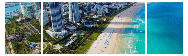Obraz- Miami, Floryda (170x50 cm)