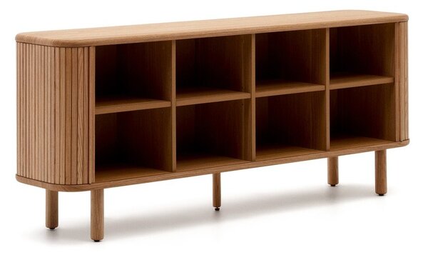 Komoda w dekorze jesionu z drzwiami przesuwnymi w naturalnym kolorze 180x75,5x40 cm Mailen – Kave Home