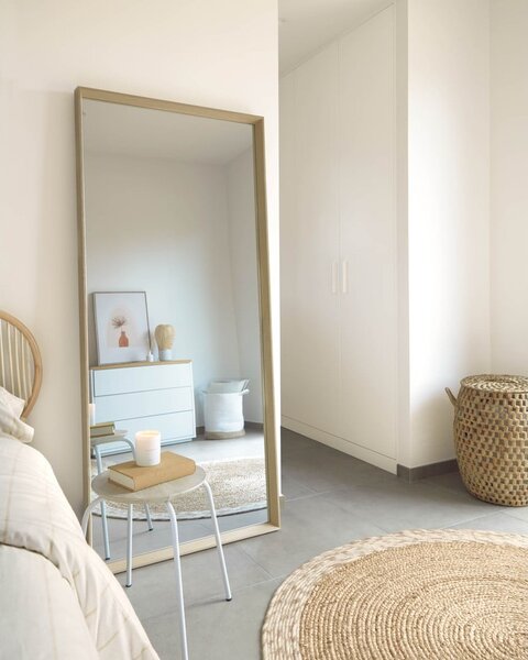 Lustro ścienne 80x180 cm Nerina Natural – Kave Home