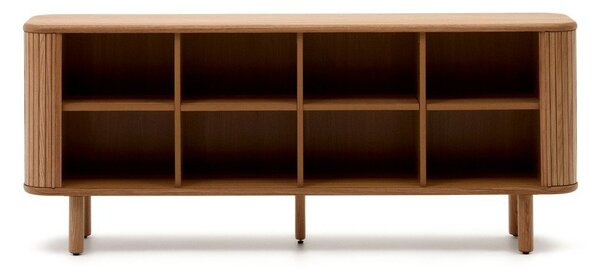 Komoda w dekorze jesionu z drzwiami przesuwnymi w naturalnym kolorze 180x75,5x40 cm Mailen – Kave Home
