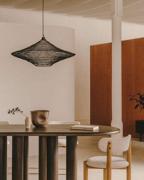 Czarna lampa wisząca ø 87 cm Makai – Kave Home