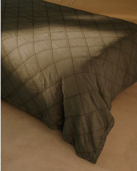 Zielona bawełniana narzuta pikowana 180x260 cm Serla – Kave Home