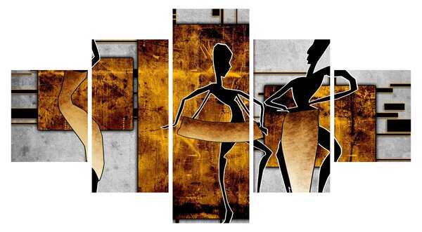 Obraz - Motywy kultury afrykańskiej (125x70 cm)