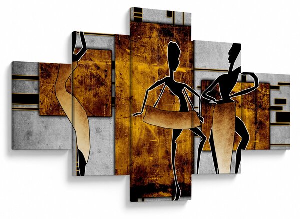 Obraz - Motywy kultury afrykańskiej (125x70 cm)
