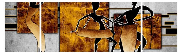 Obraz - Motywy kultury afrykańskiej (170x50 cm)