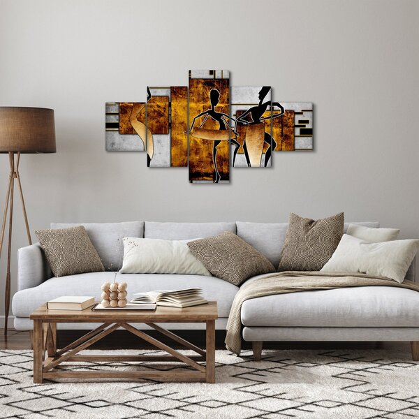 Obraz - Motywy kultury afrykańskiej (125x70 cm)