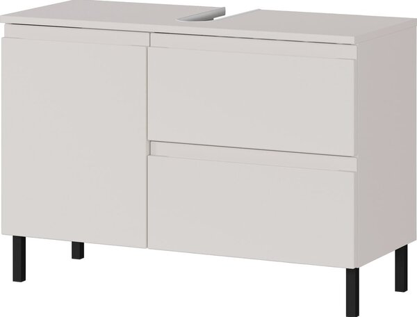Kremowa niska szafka pod umywalkę 80x56 cm Salinas – Germania