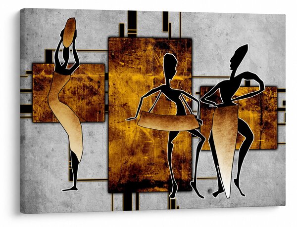 Obraz - Motywy kultury afrykańskiej (70x50 cm)
