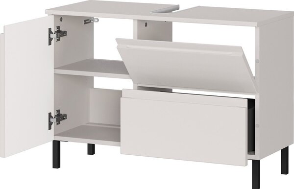 Kremowa niska szafka pod umywalkę 80x56 cm Salinas – Germania