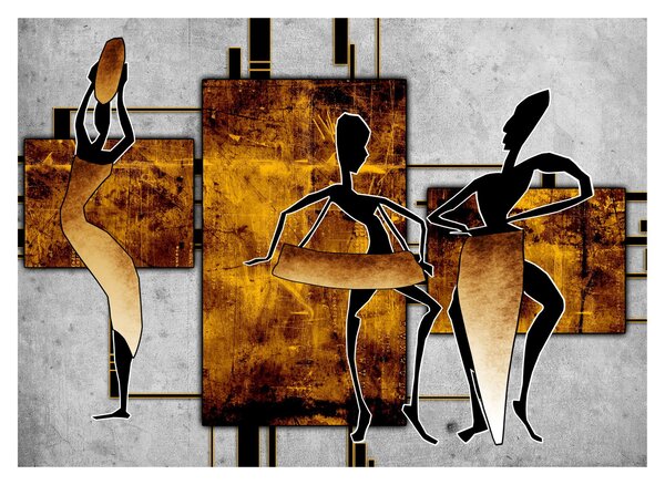 Obraz - Motywy kultury afrykańskiej (70x50 cm)