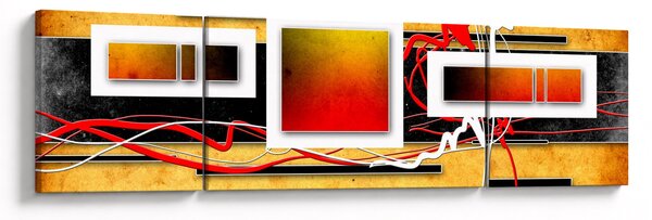 Obraz - Abstrakcja (170x50 cm)